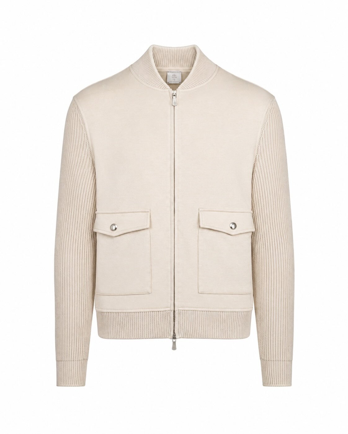 Cotton-linen bomber jacket, slim fit