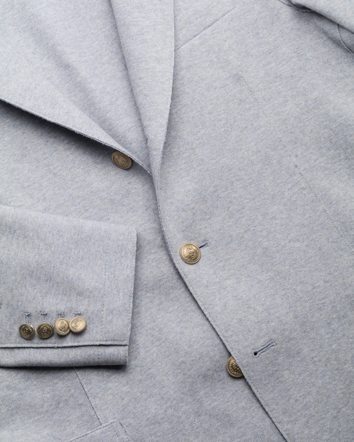 Cotton blend blazer, slim fit