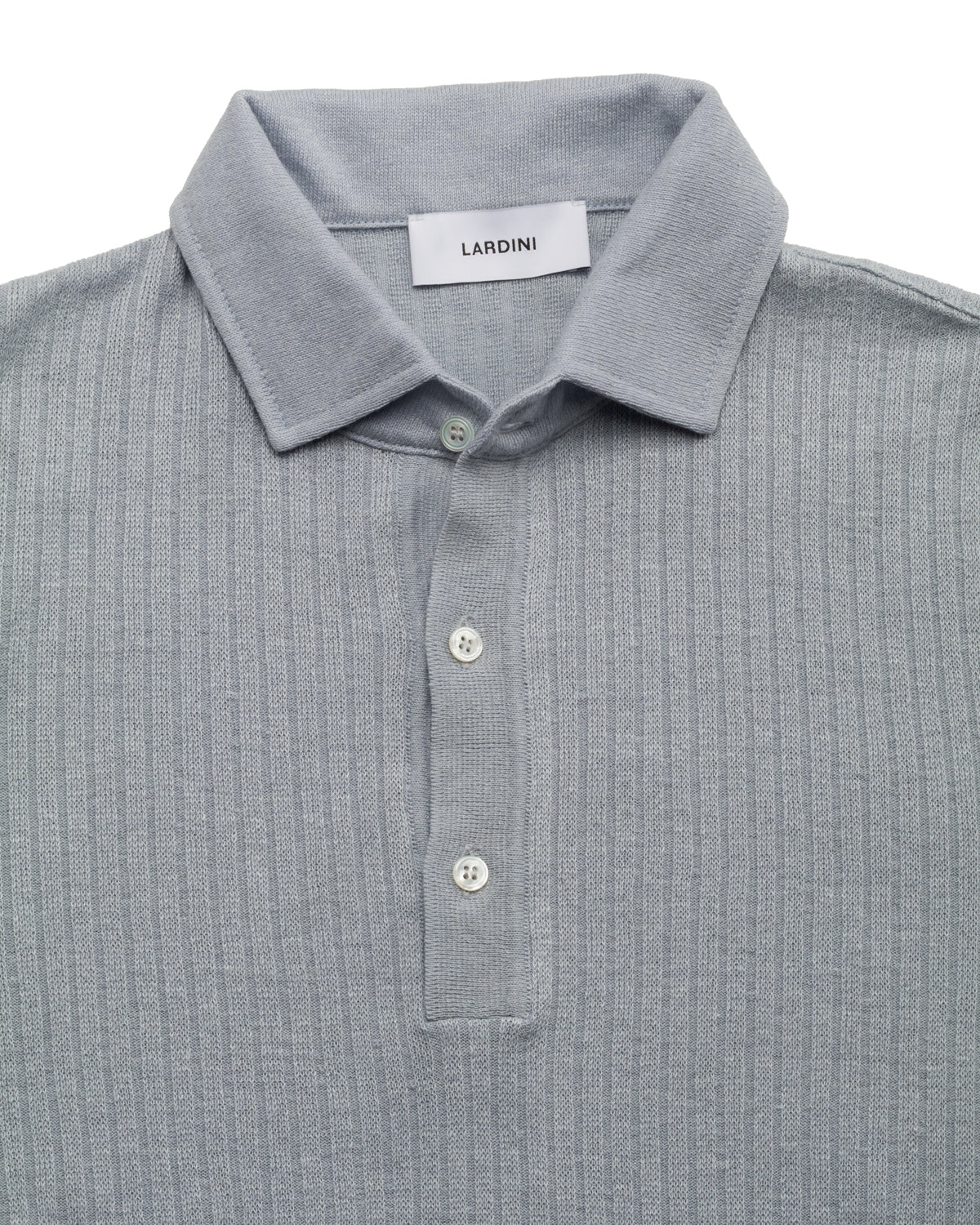Knit polo shirt, linen cotton, slim fit