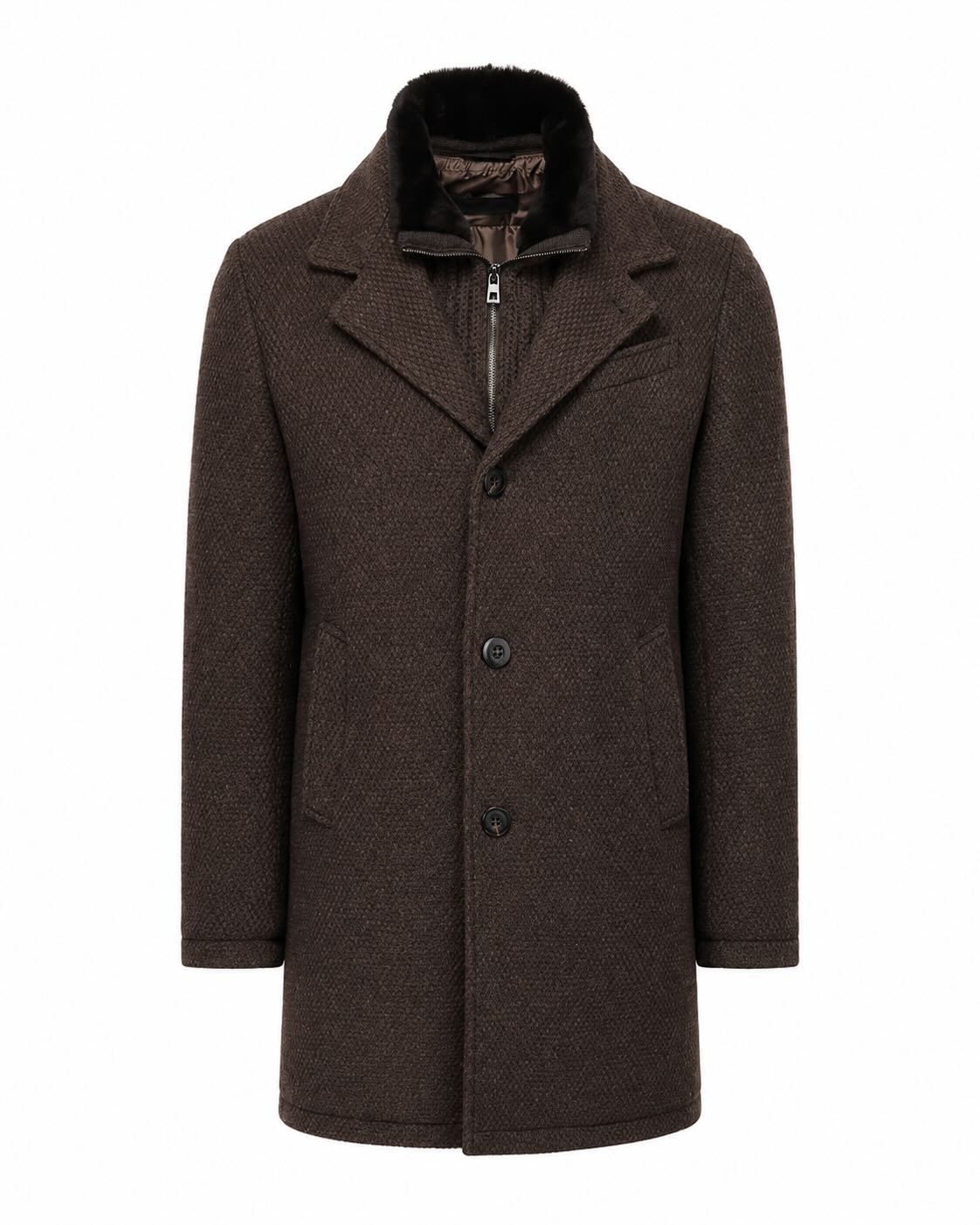 Regular Fit Wool Coat