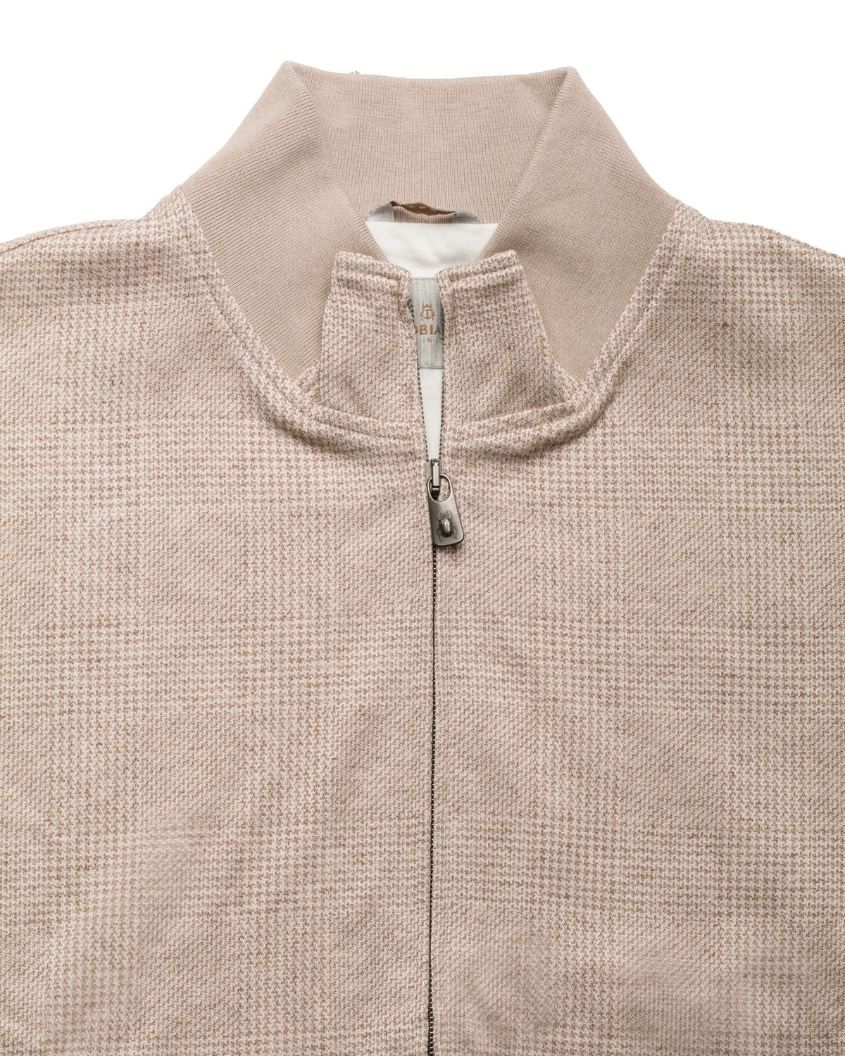 Sweatweste Glencheck Baumwolle Slim Fit