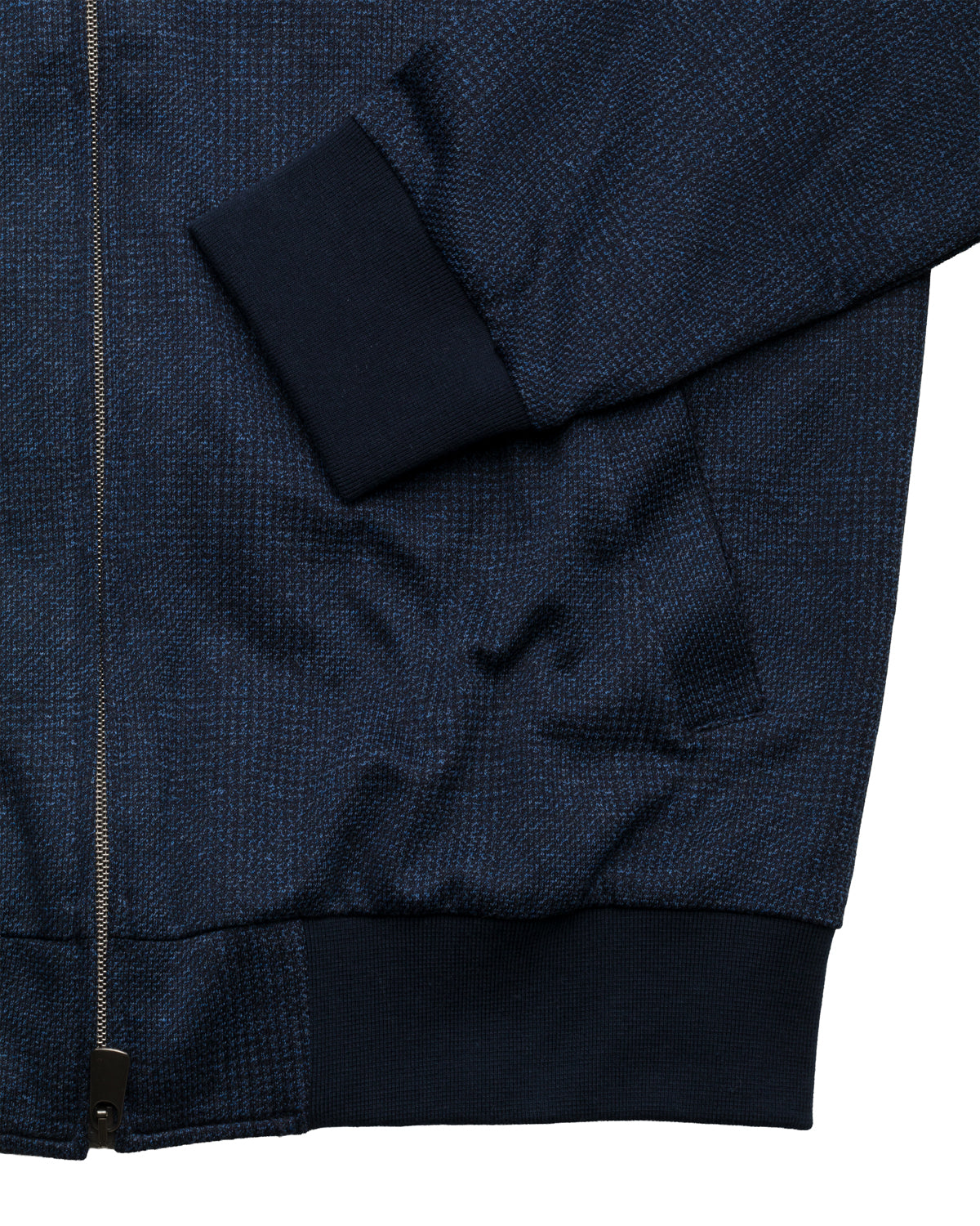 Sweat vest Glencheck cotton slim fit
