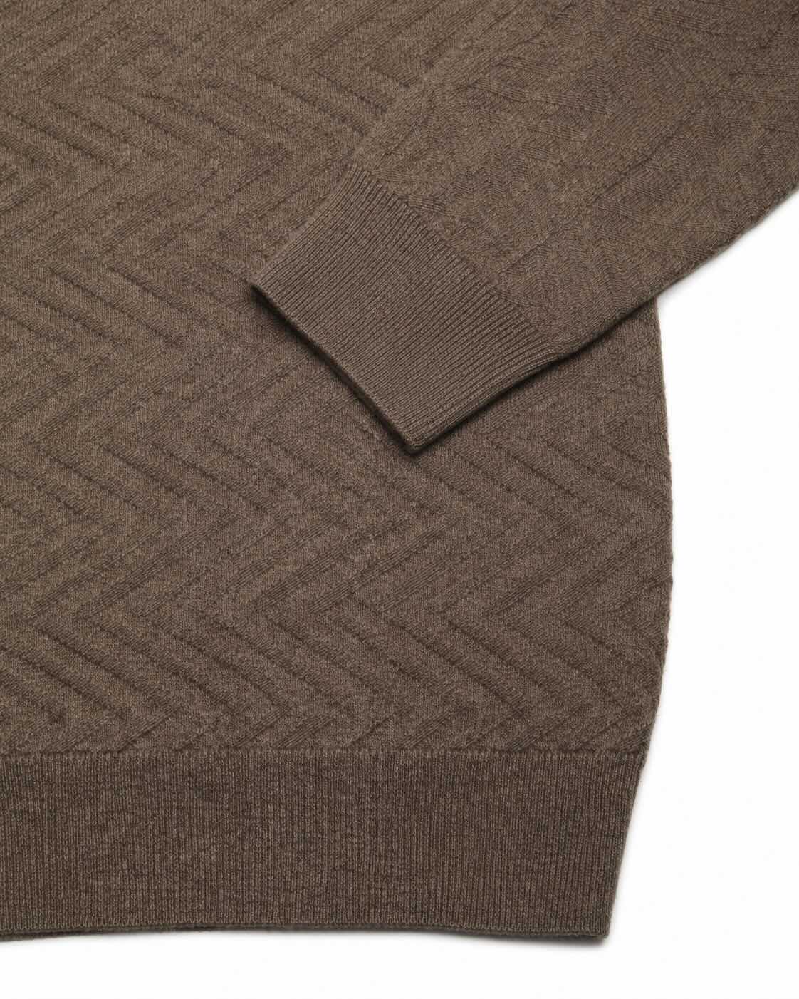 Long-Sleeved Polo Shirt in Wool and Cashmere