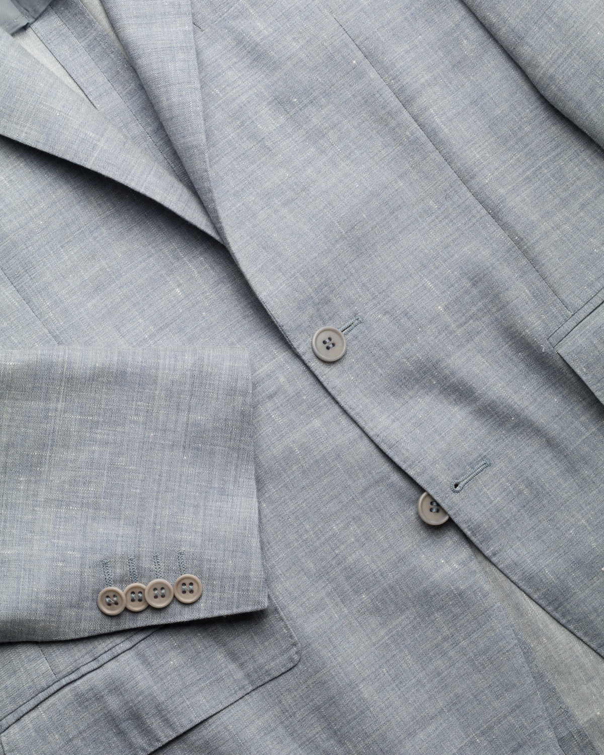 Businessanzug Leinen-Wollmischung Slim Fit