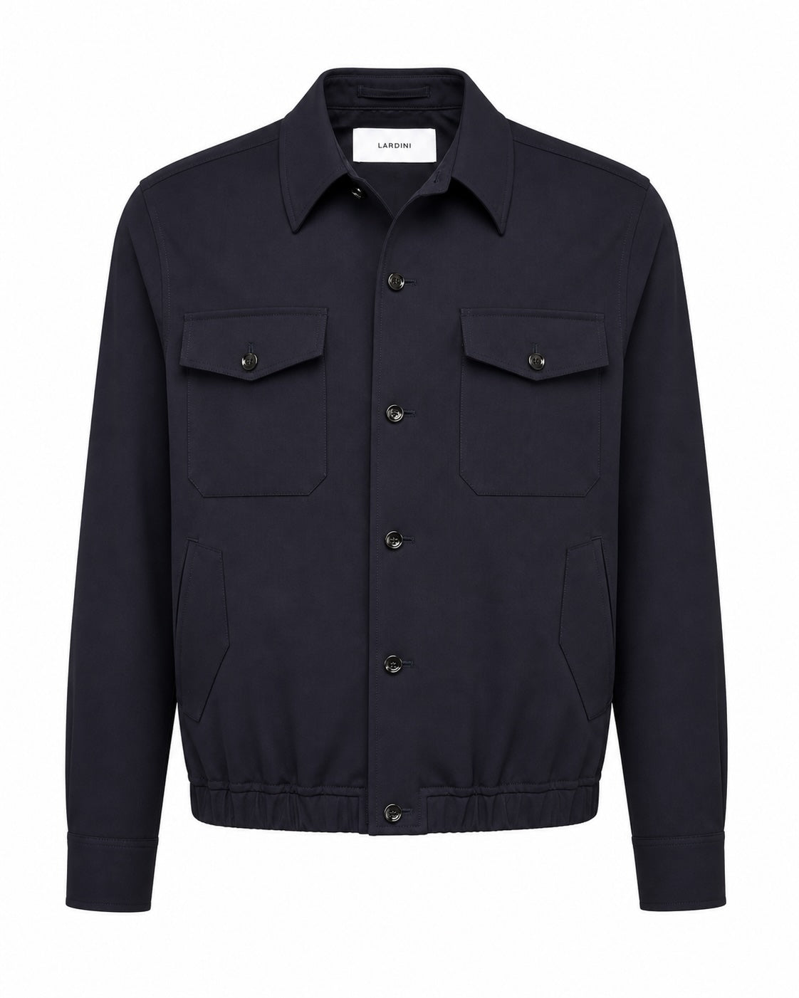 Shirt jacket wool relaxed fit lined