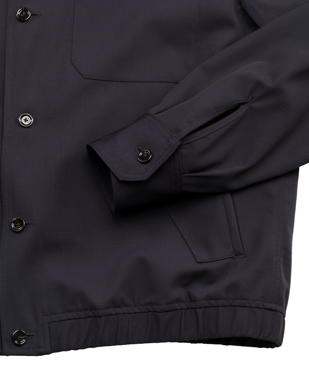 Shirt jacket wool relaxed fit lined