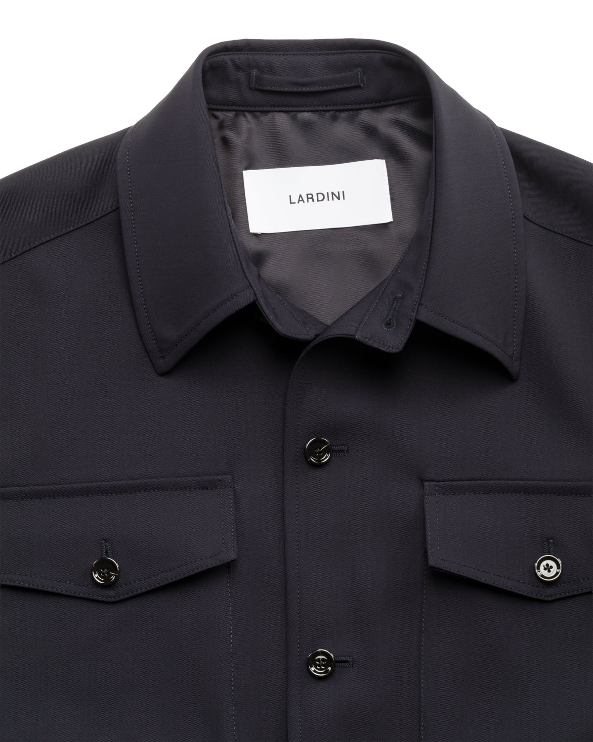 Shirt jacket wool relaxed fit lined