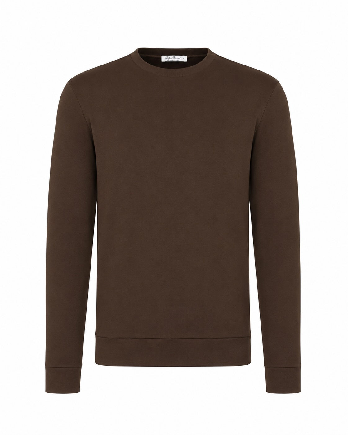 Brown long-sleeved top ELI B made of cotton