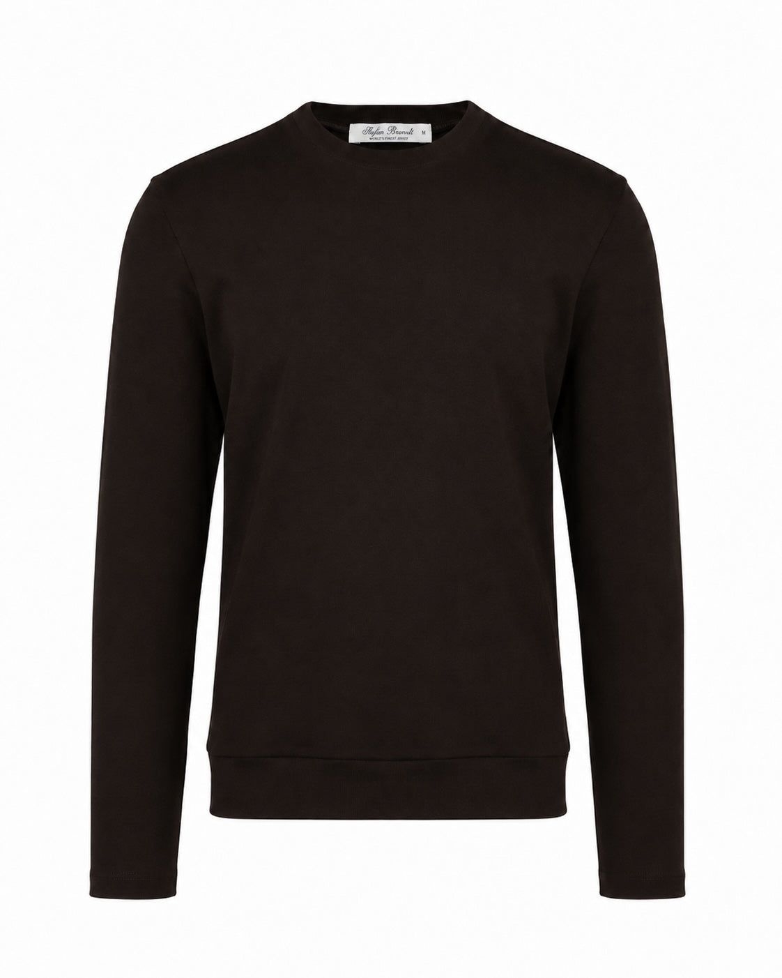 Dark brown long-sleeve shirt ELI B made of cotton