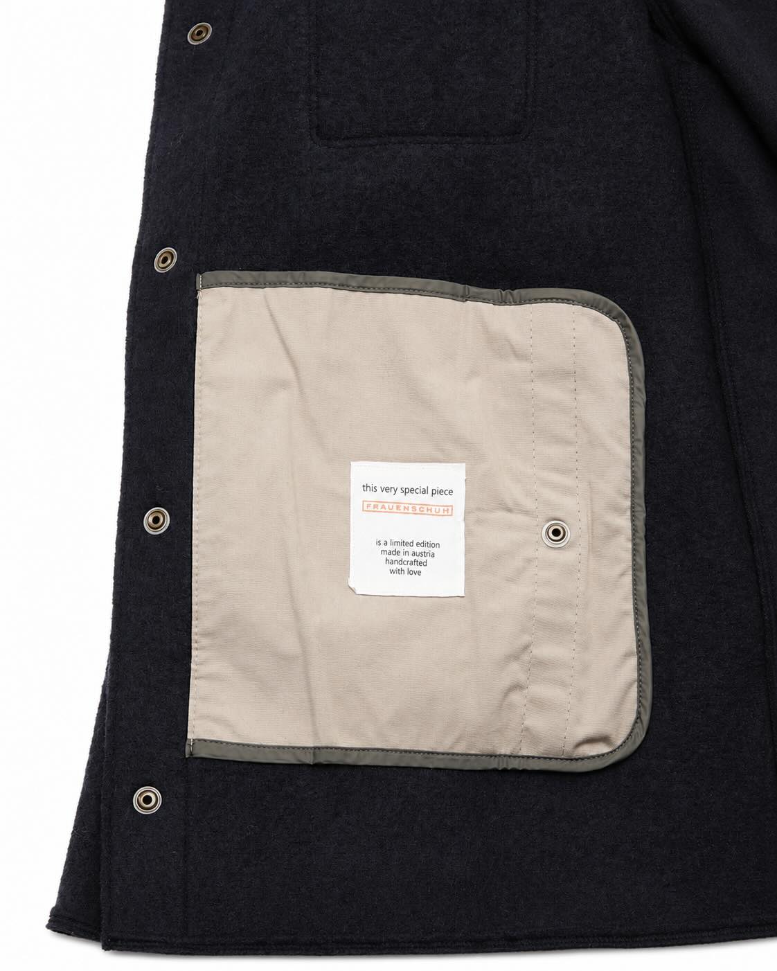 Overshirt Valentin aus Merinowolle in Dunkelblau