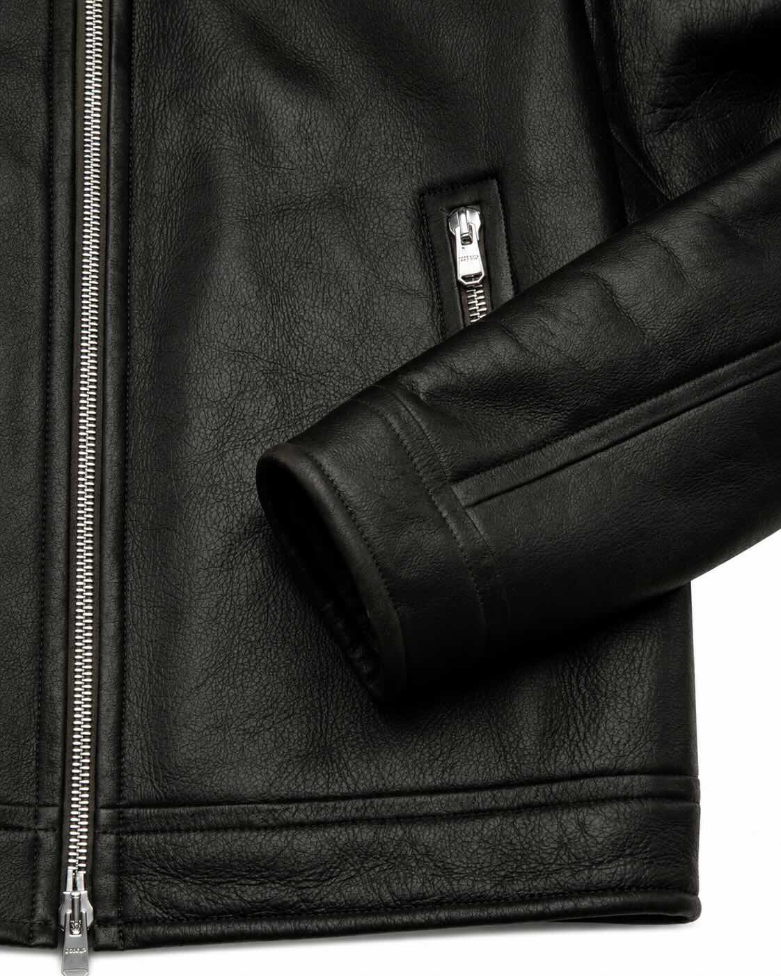 Lederjacke aus Lammleder mit Shearling