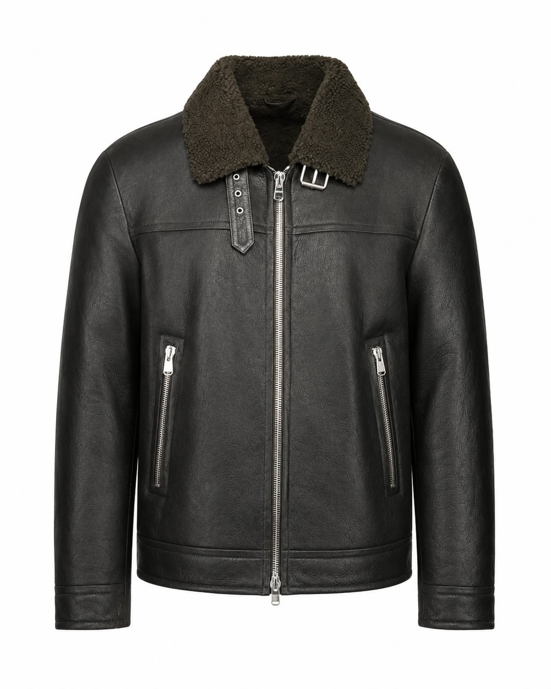 Lederjacke aus Lammleder mit Shearling