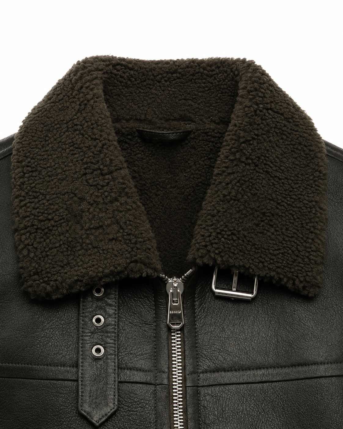 Lederjacke aus Lammleder mit Shearling