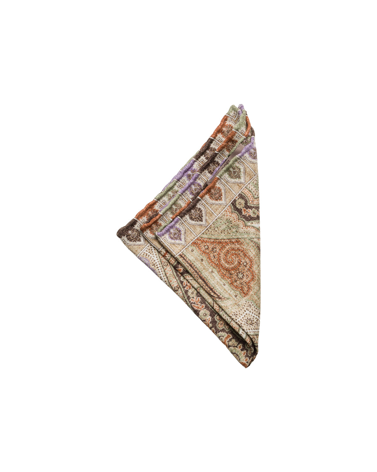 Silk pocket square, double-sided, hand-rolled