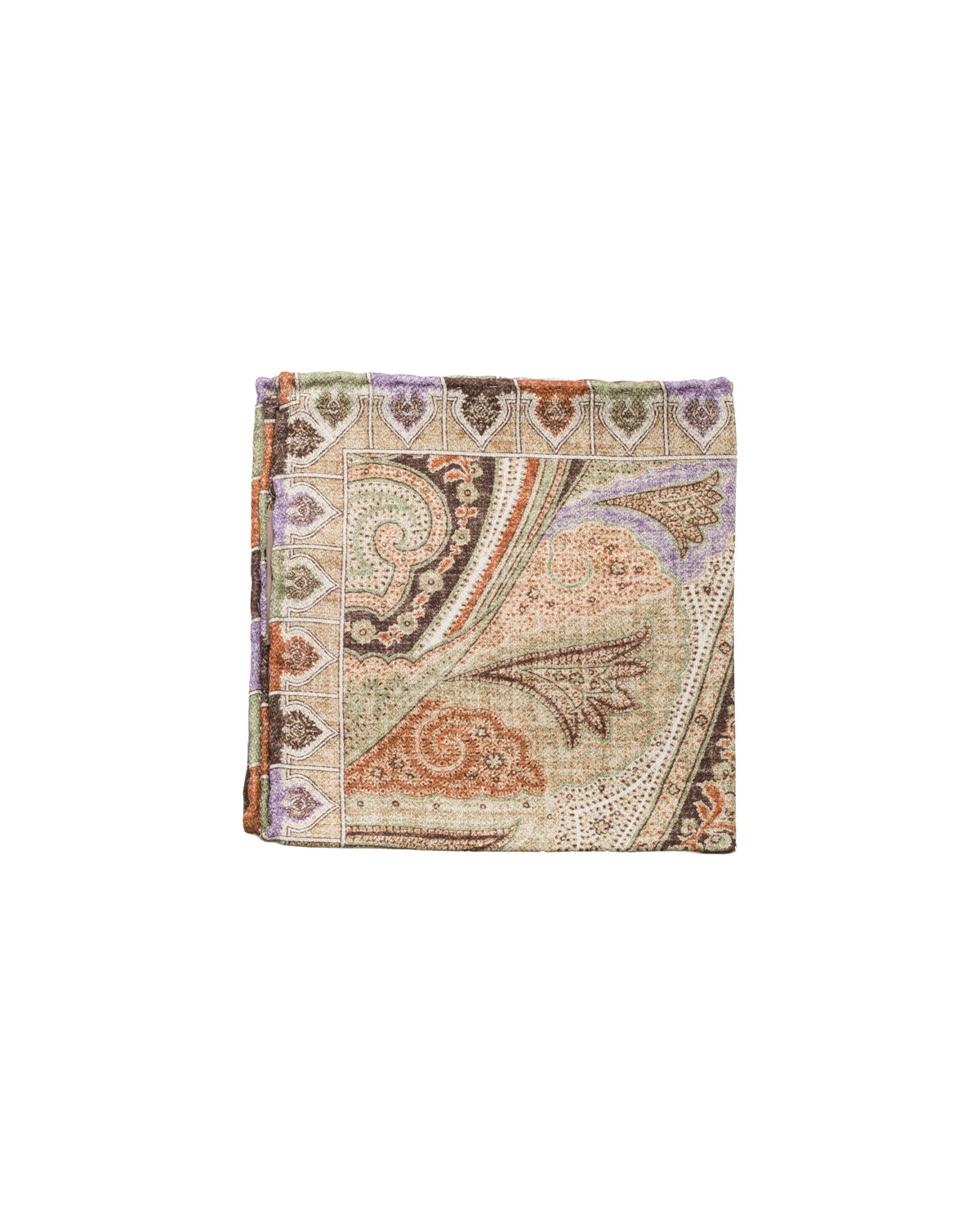 Silk pocket square, double-sided, hand-rolled