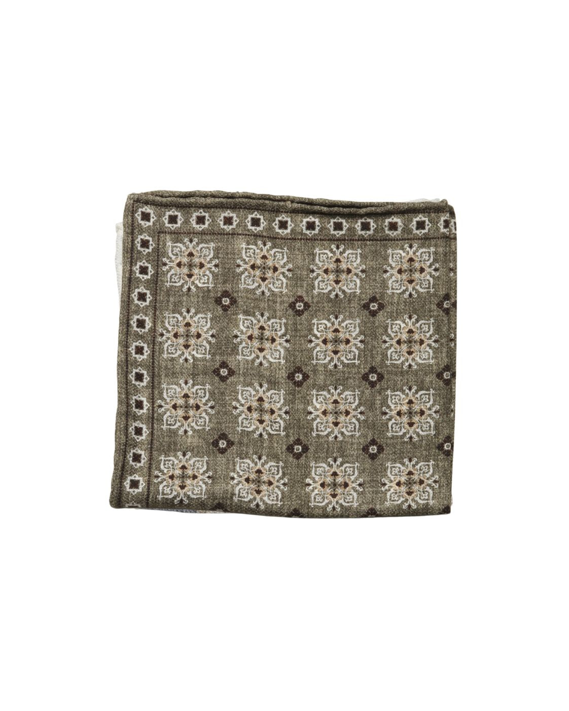 EASY Silk Pocket Square with Ornamental Pattern