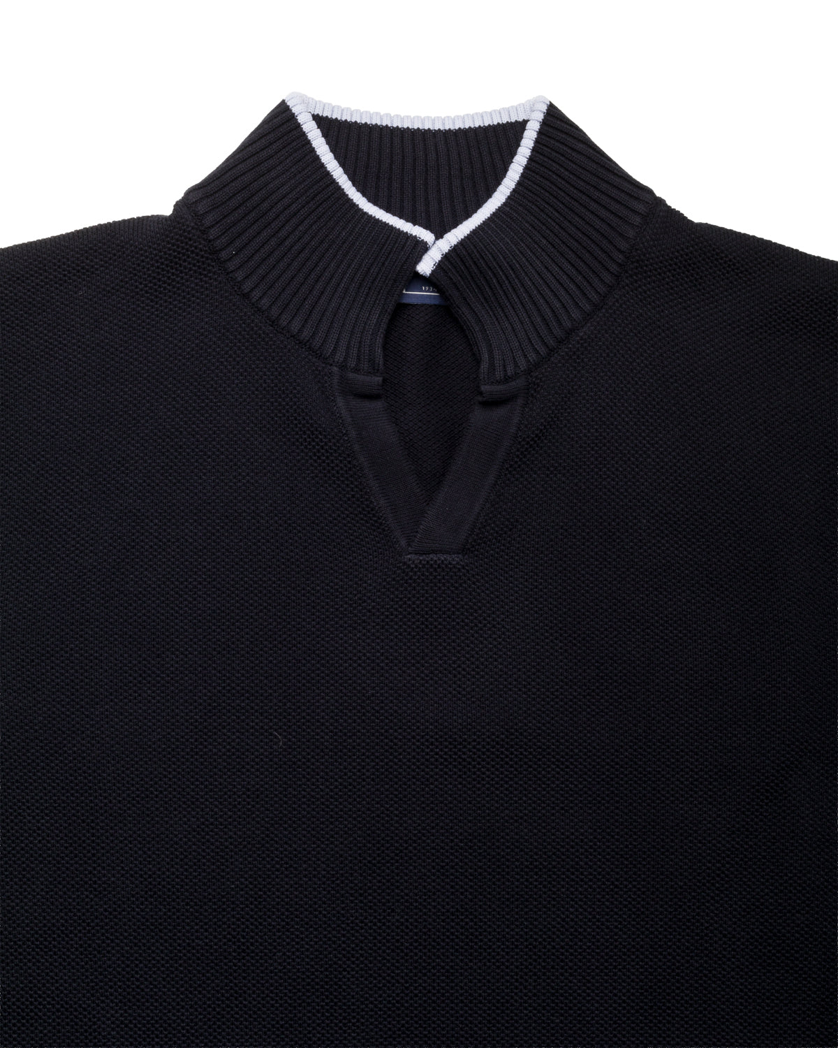 Baumwollpullover Strukturstrick Slim Fit mit V-Ausschnitt
