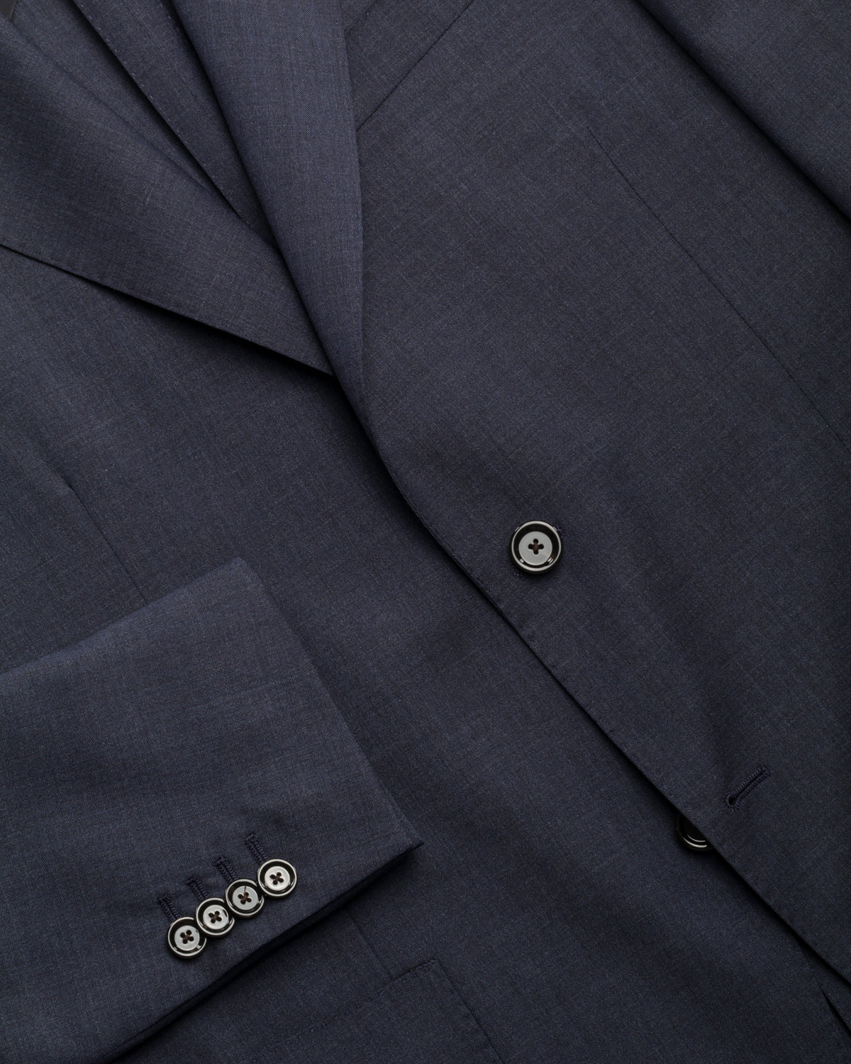 Schurwollanzug Relaxed Fit Peak Lapel