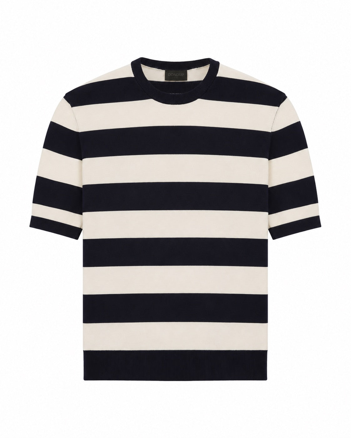 Cotton T-shirt, textured, relaxed fit