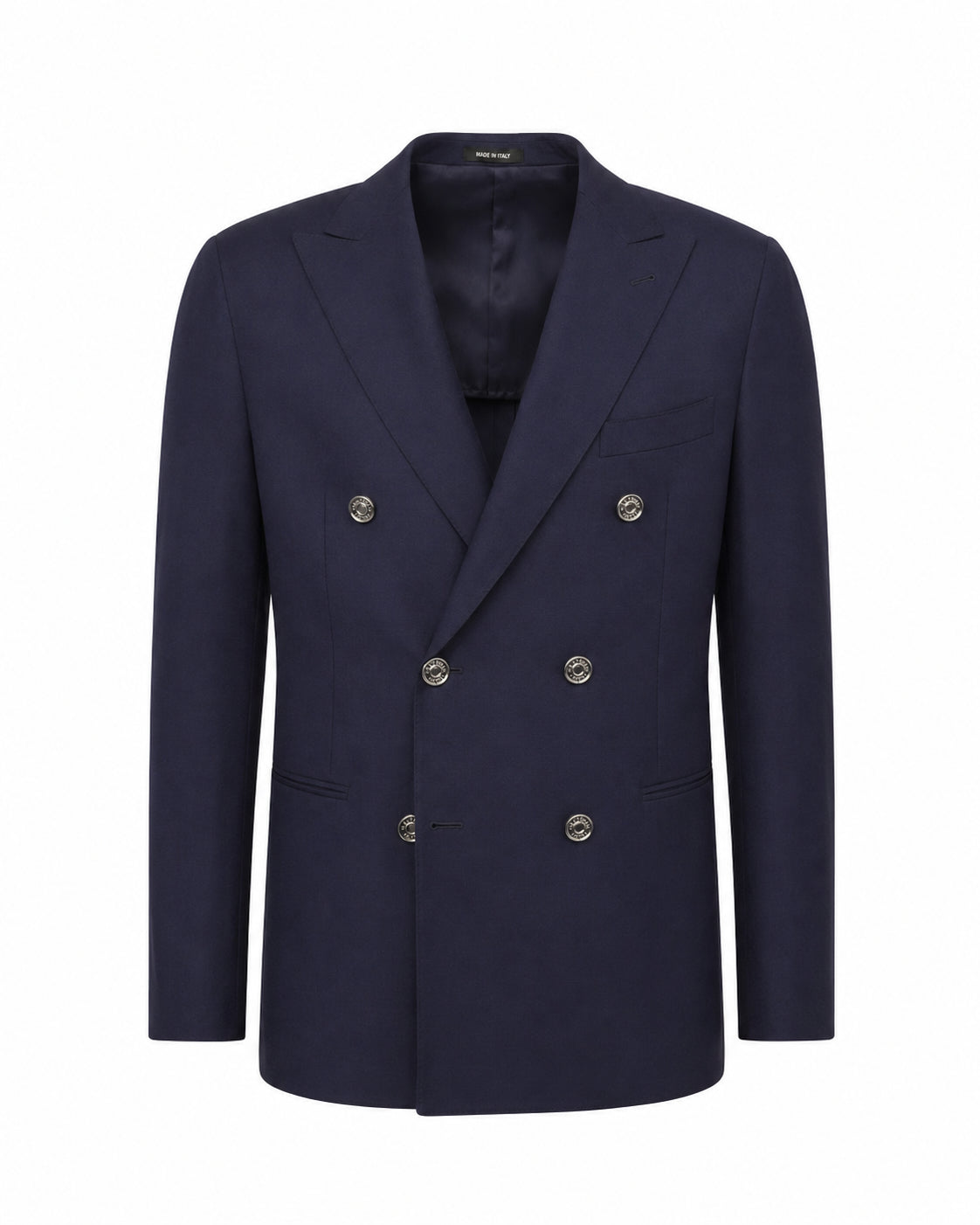 Doppelreihiges Sakko Schurwolle Stretch Slim Fit