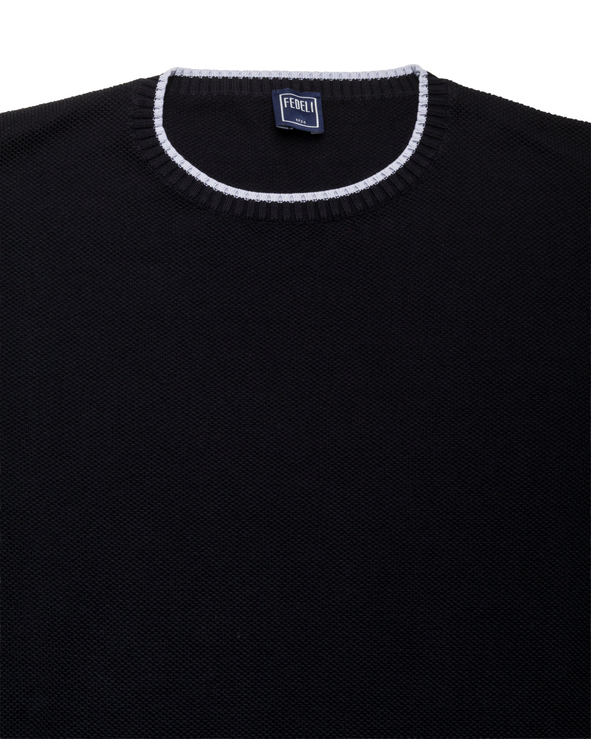 Sommerpullover Baumwolle Strick Slim Fit mit Struktur