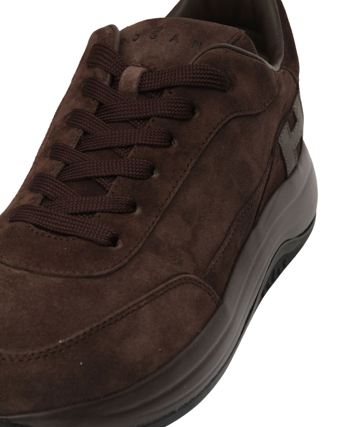 Sneaker Hi-Light aus Kalbsleder mit Glattleder-H