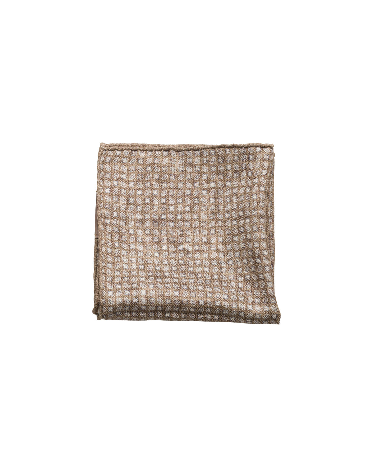 Silk pocket square, double-sided, hand-rolled, light blue