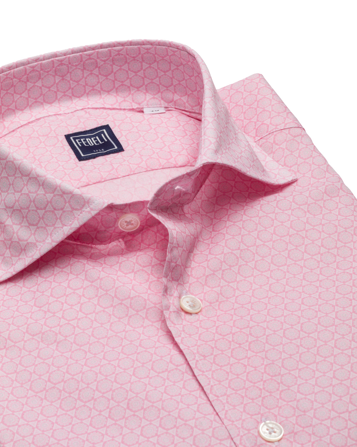 Baumwollstretch Hemd Slim Fit mit Print