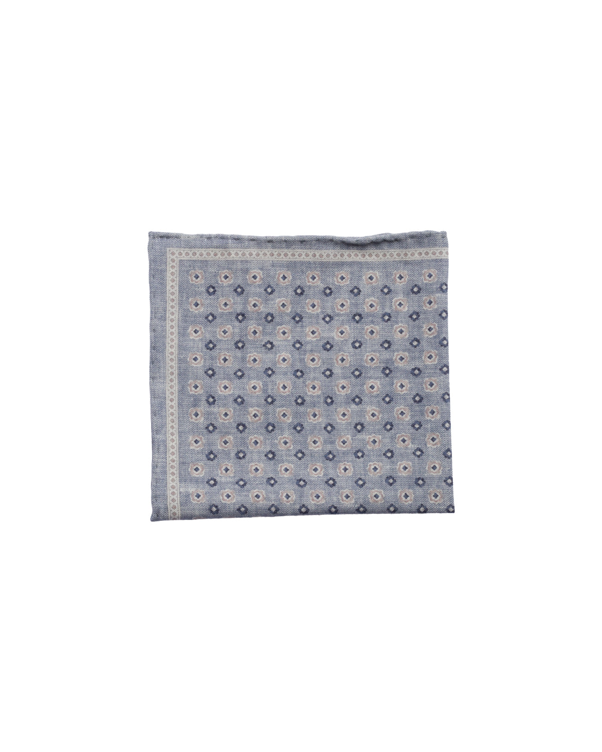 Wolle-Baumwolle Einstecktuch Print