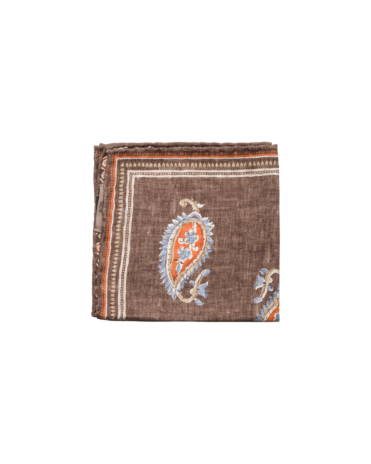 Silk pocket square, double-sided, hand-rolled