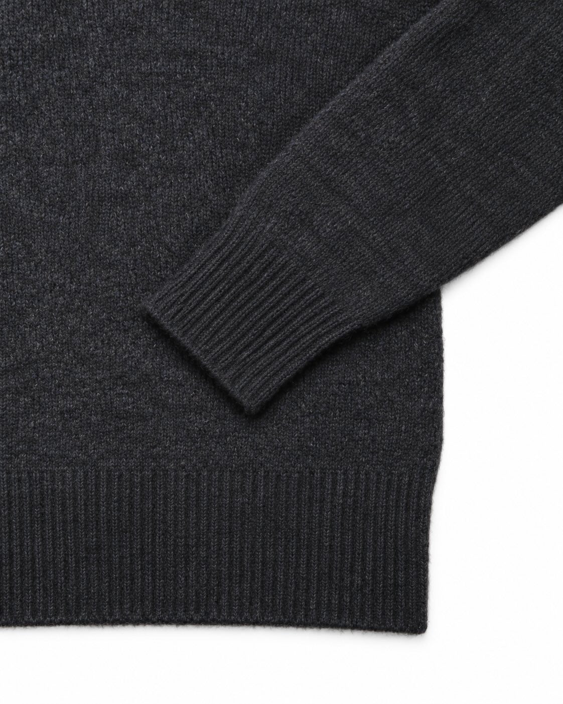 Rollkragenpullover mit Baumwolle und Alpaka in Dunkelblau