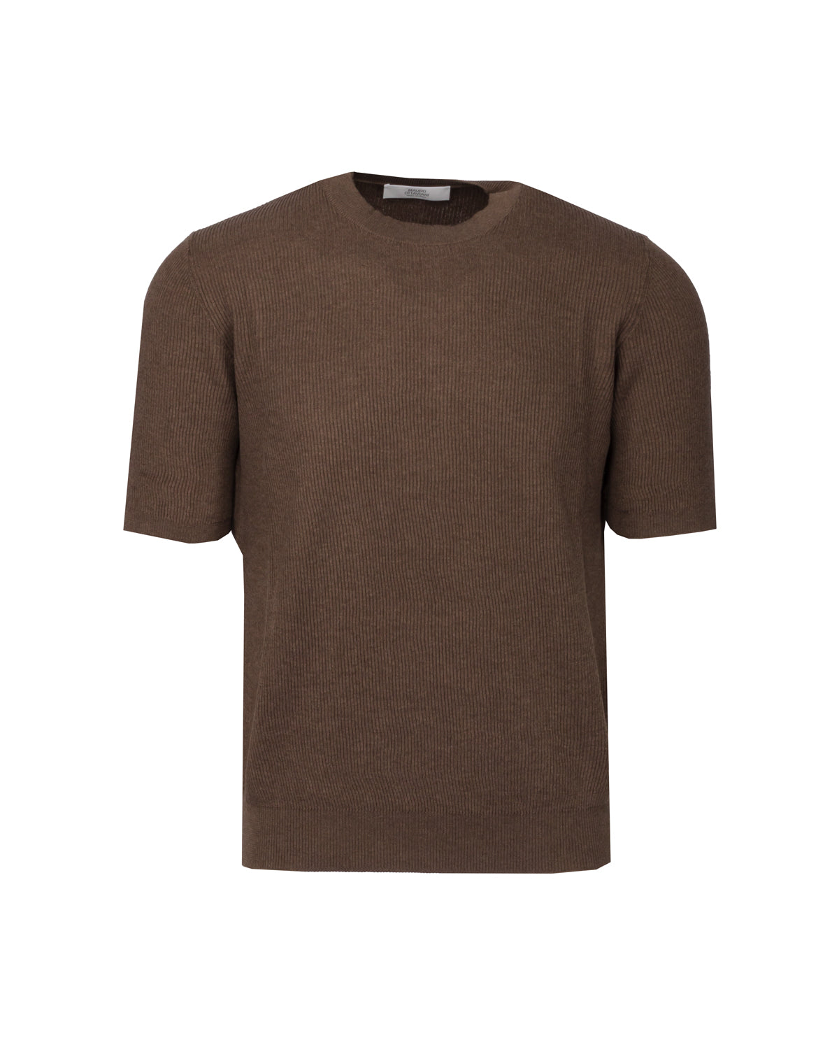 Silk Cotton T-Shirt Knit Slim Fit