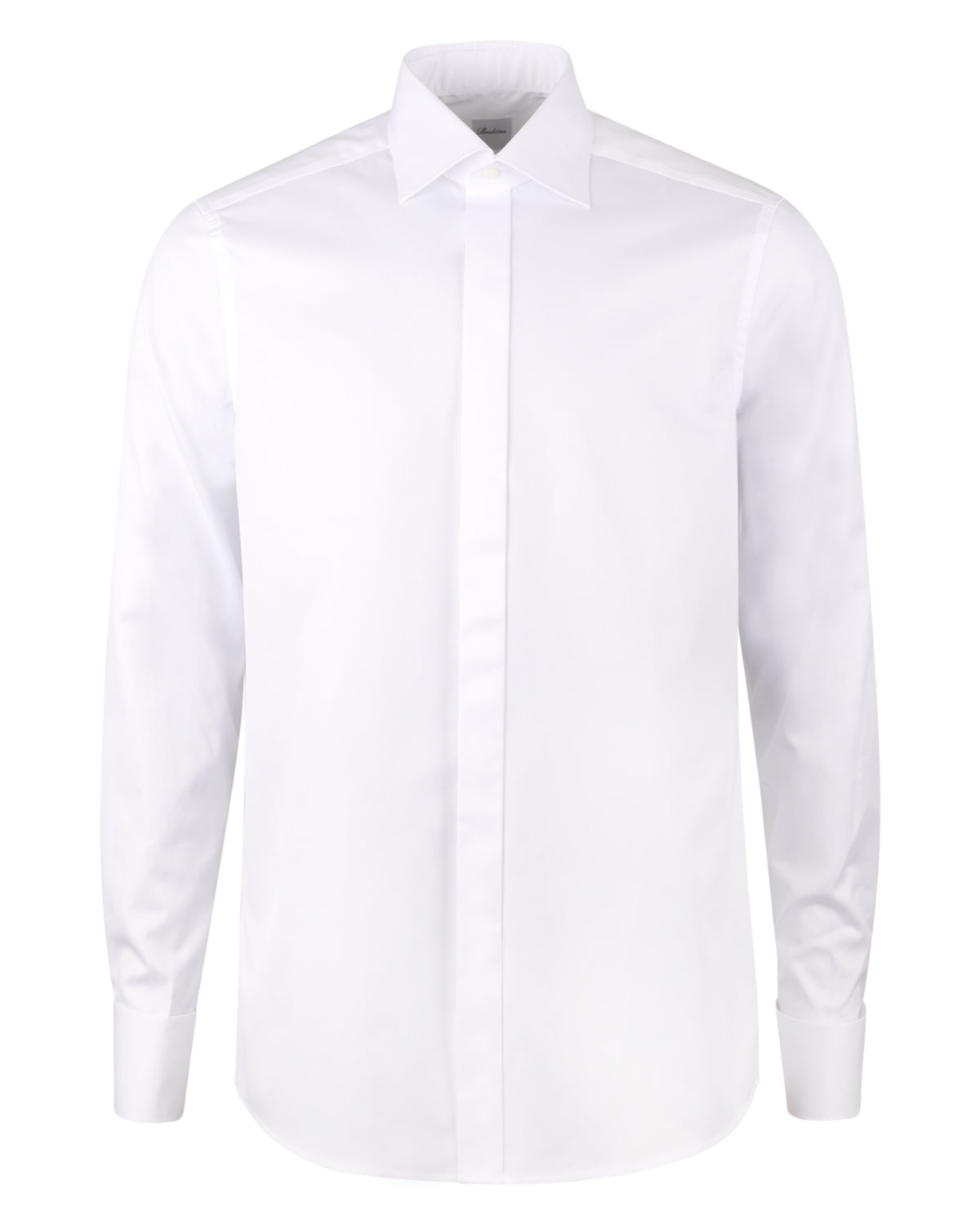 White slimline tuxedo shirt