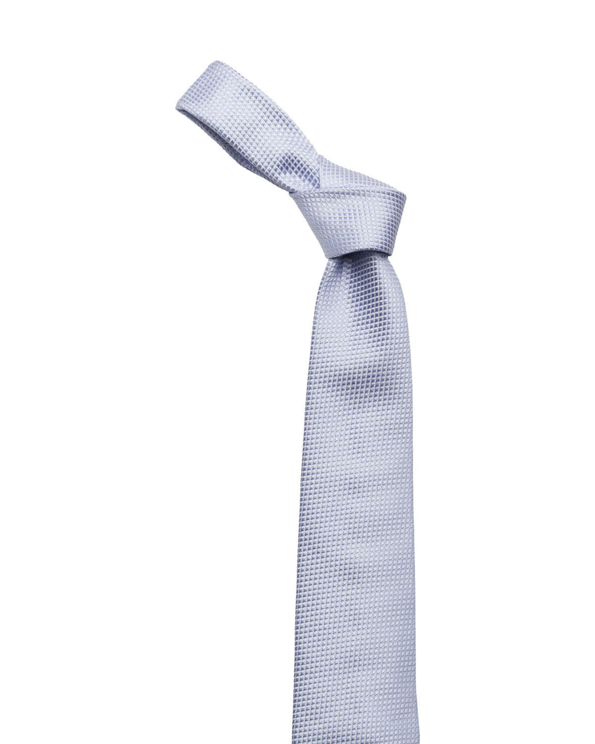 Silk tie, finely patterned, light blue