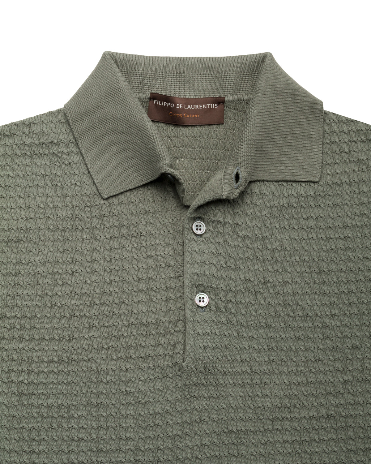 Baumwollkrepp Polo Vintage Stil Relaxed Slim