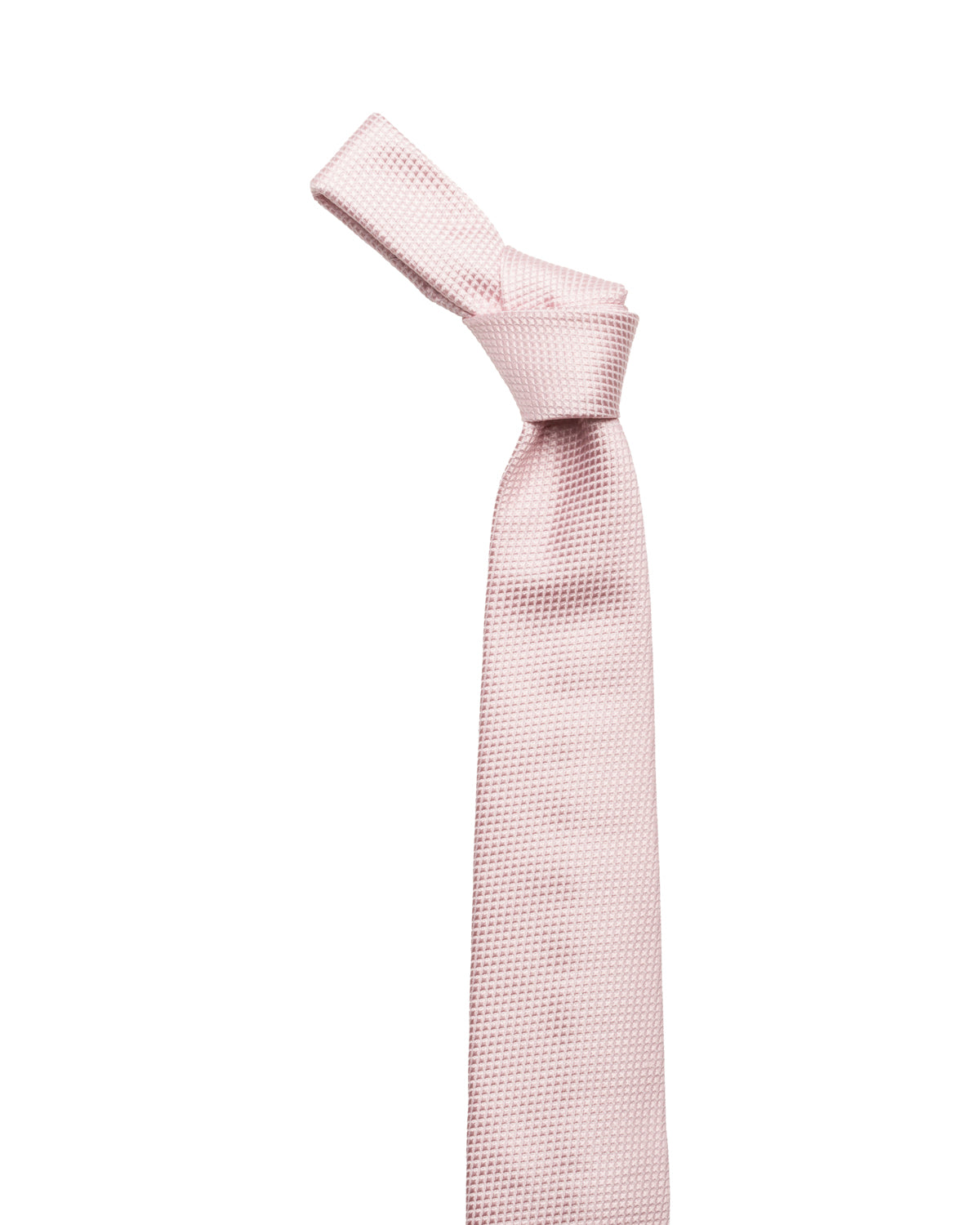 Silk tie with a fine pattern, pink