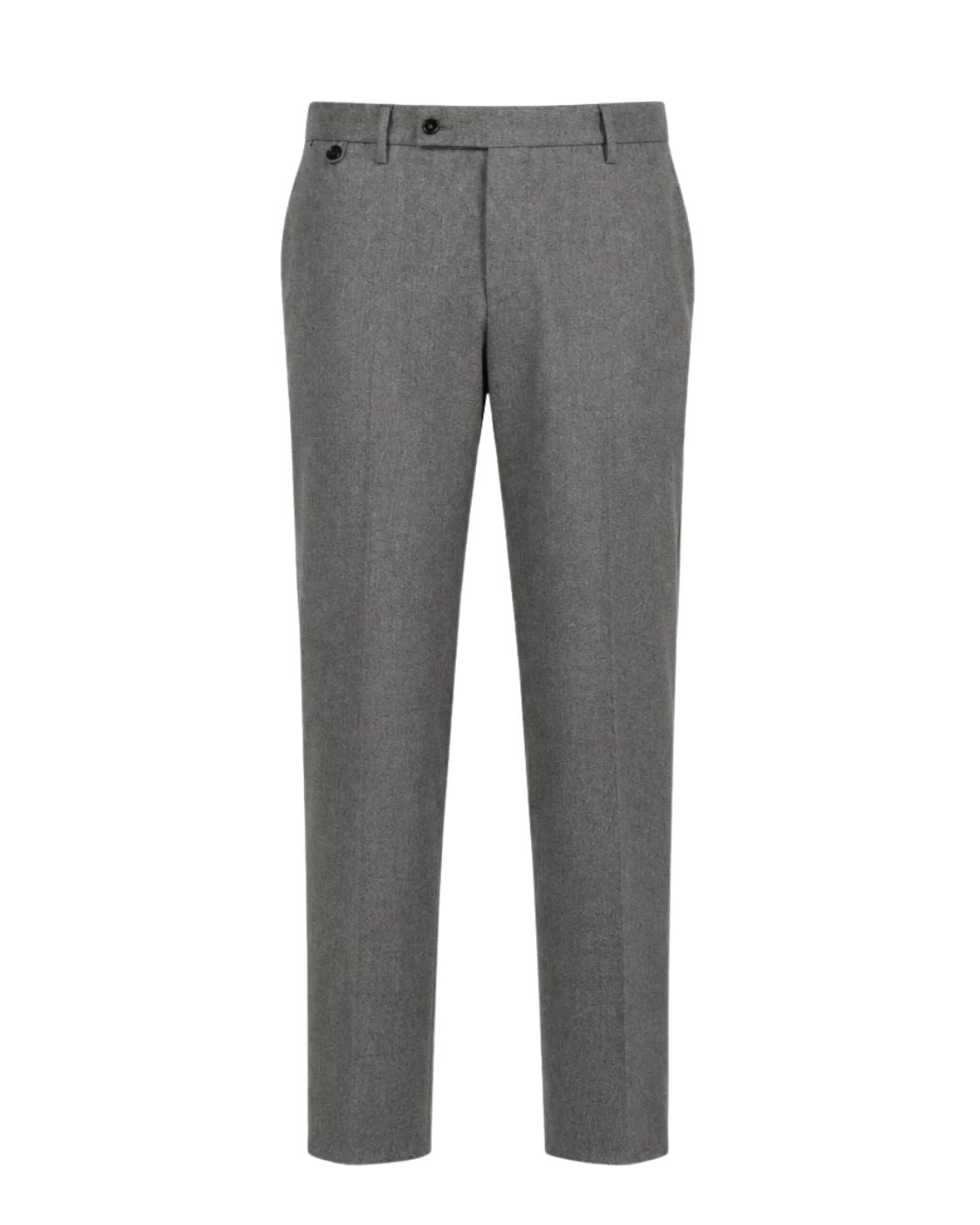 Graue Wollhose mit Kaschmir im Slim Fit