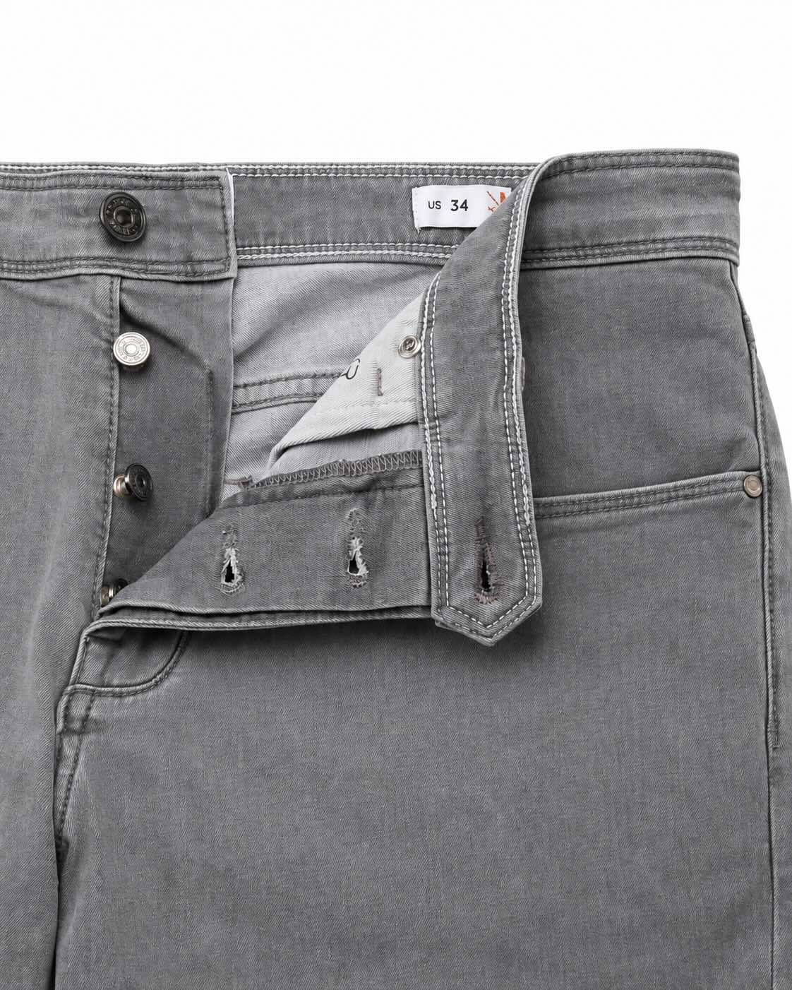 Regular Fit jeans in grey made of cotton and lyocell