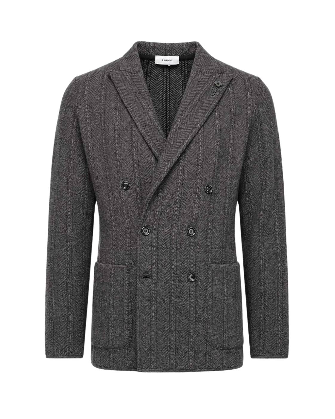 Double-breasted virgin wool blazer