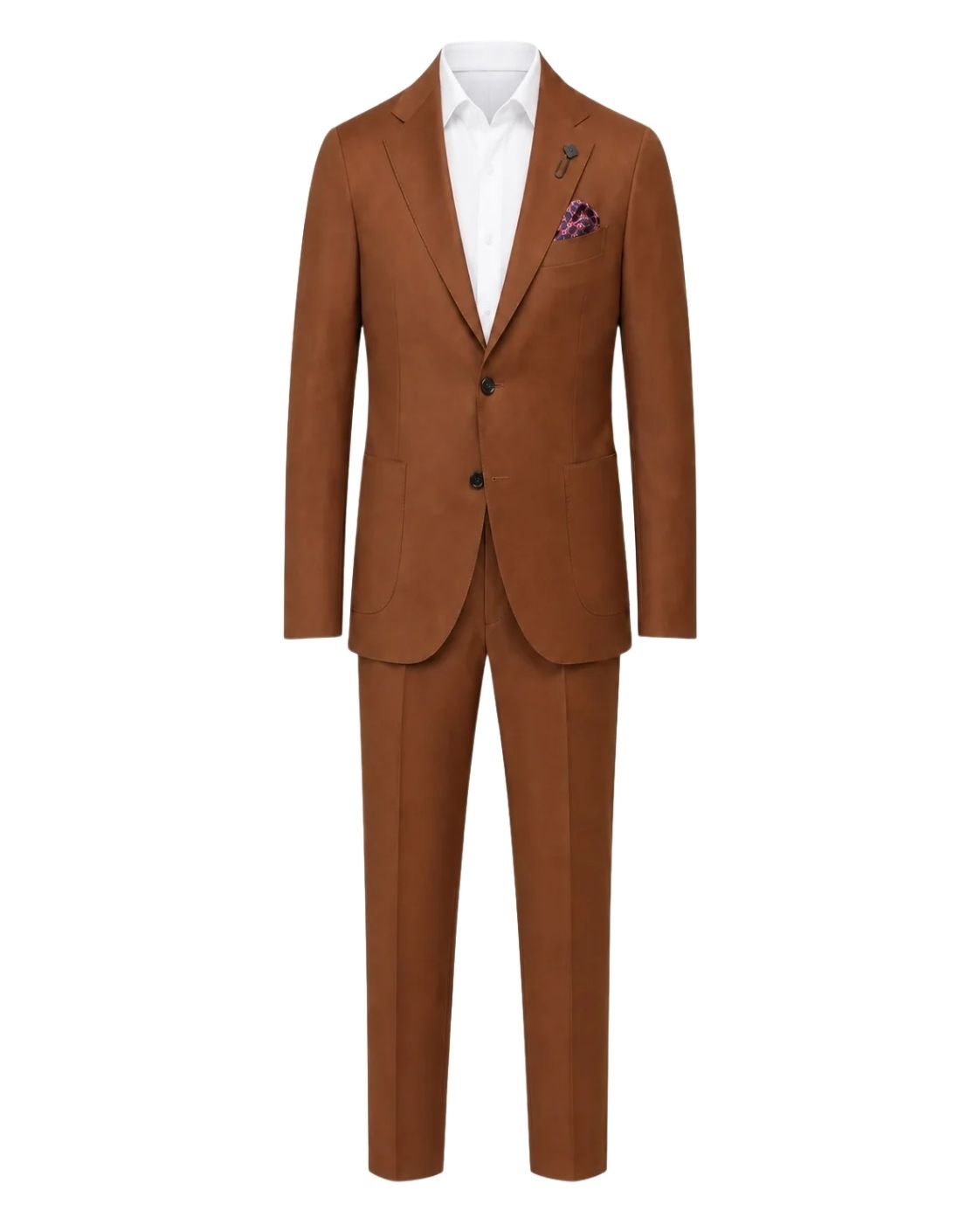 Wool suit, relaxed slim fit, unlined