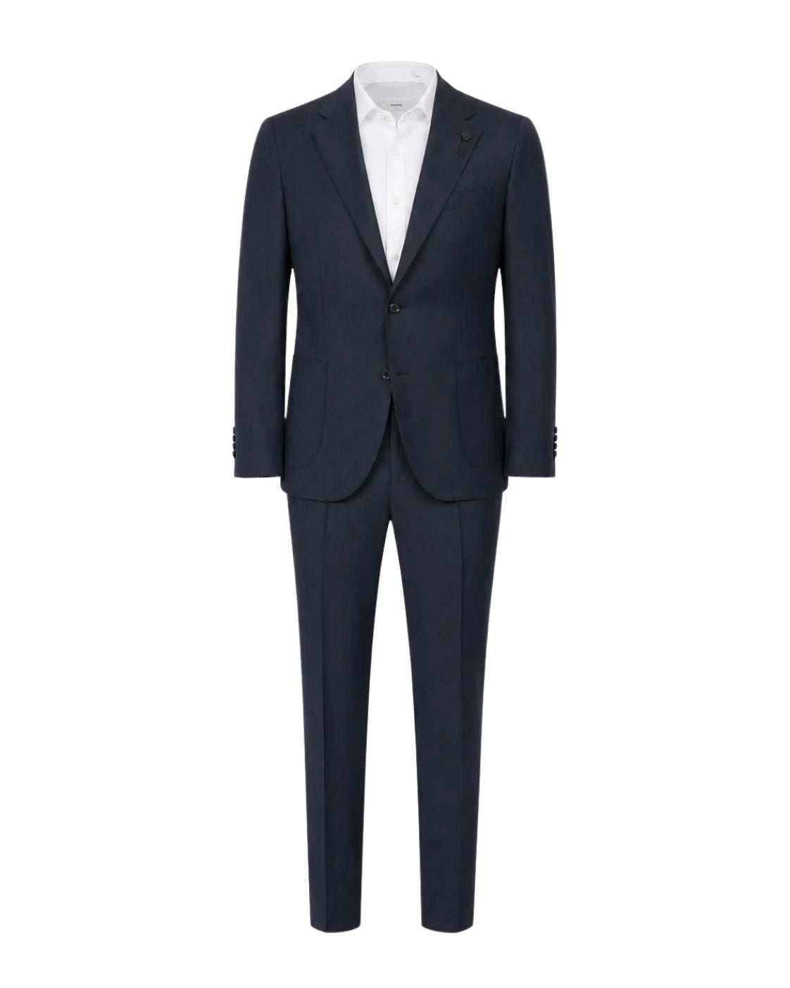 Schurwollanzug Relaxed Fit Peak Lapel