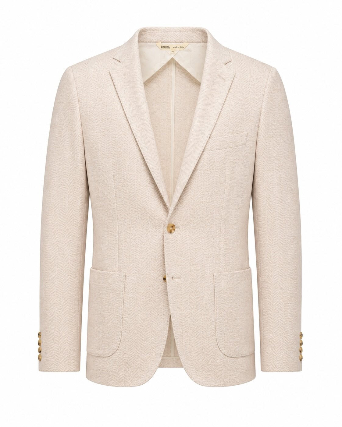 Summer blazer linen silk cotton slim fit