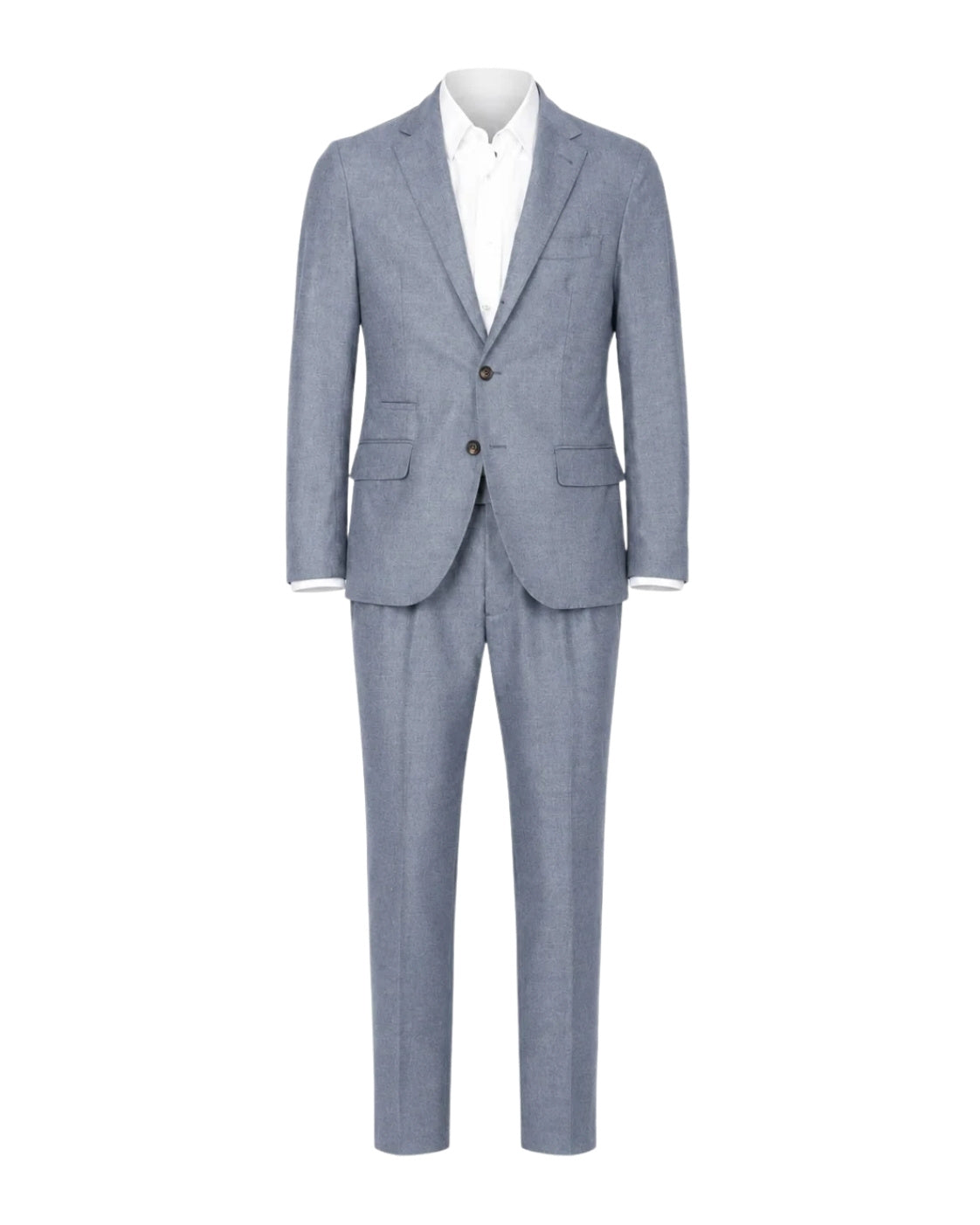 Suit made of wool and cashmere in light blue
