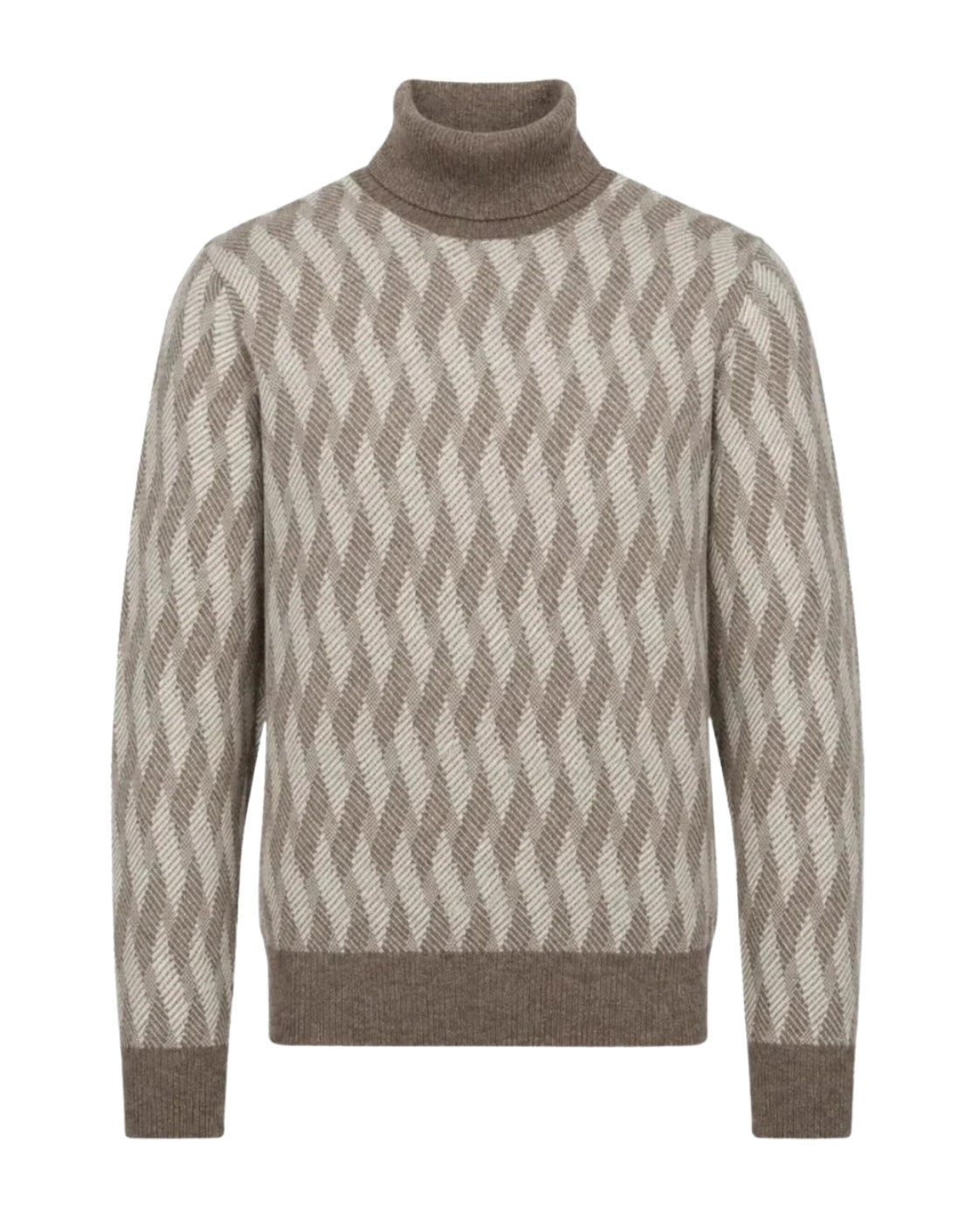 Slim fit wool and cashmere turtleneck sweater