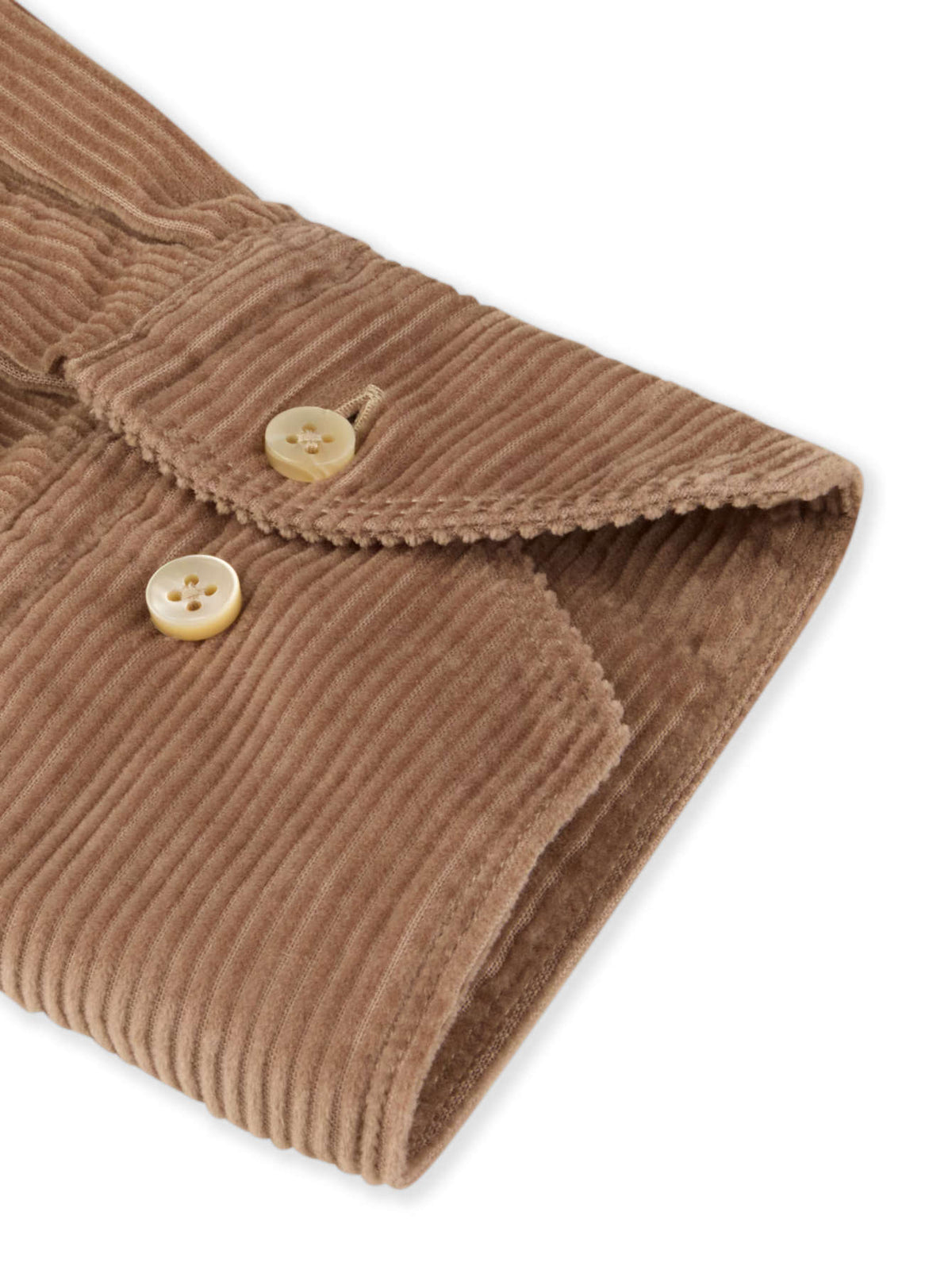Cordhemd aus Baumwolle in Beige