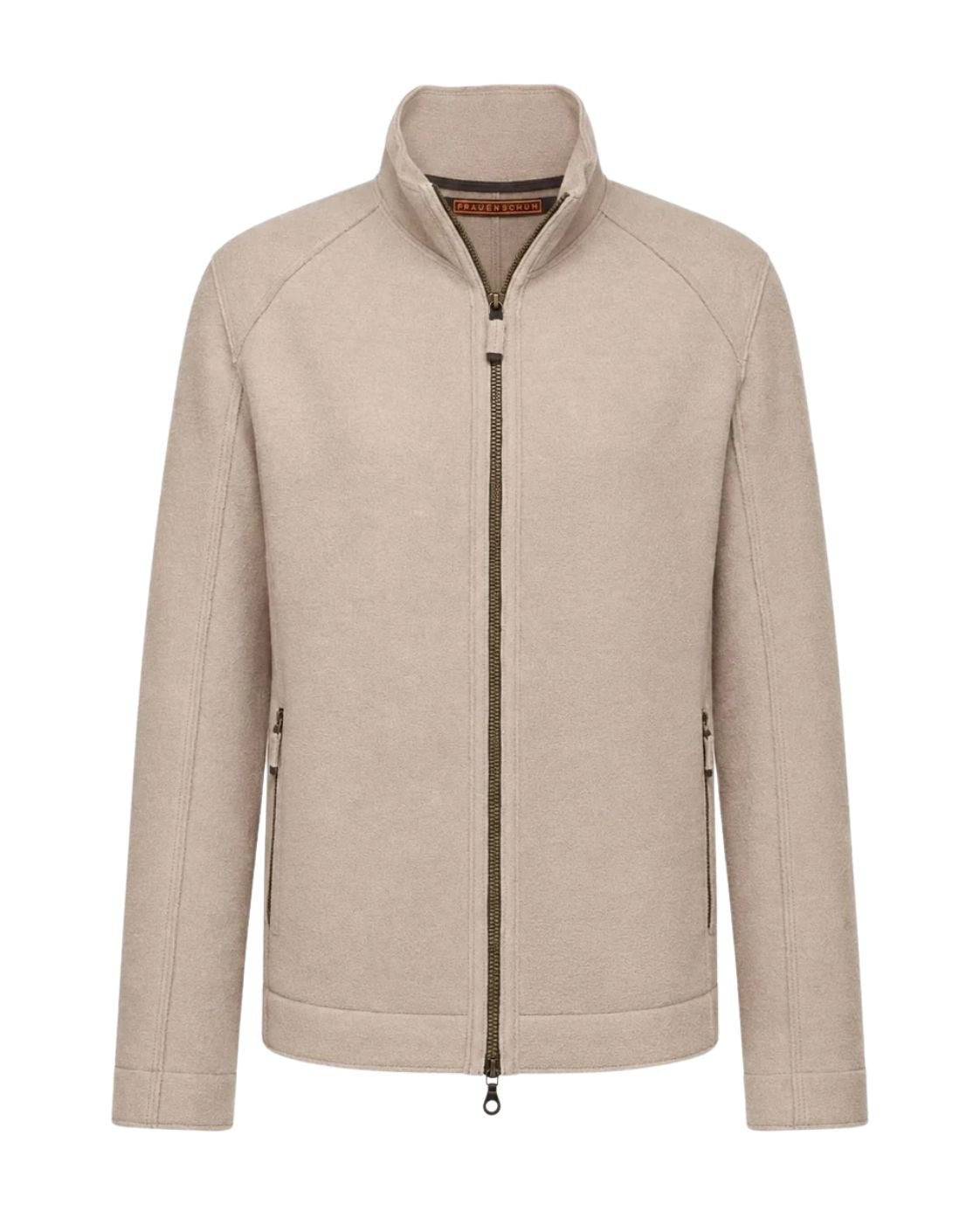 Merino wool blouson in beige