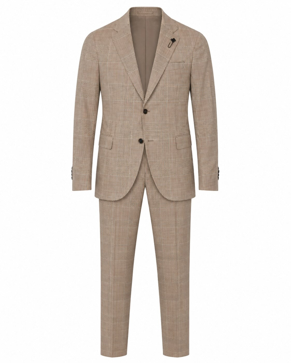 Glencheck Suit Virgin Wool Slim Fit