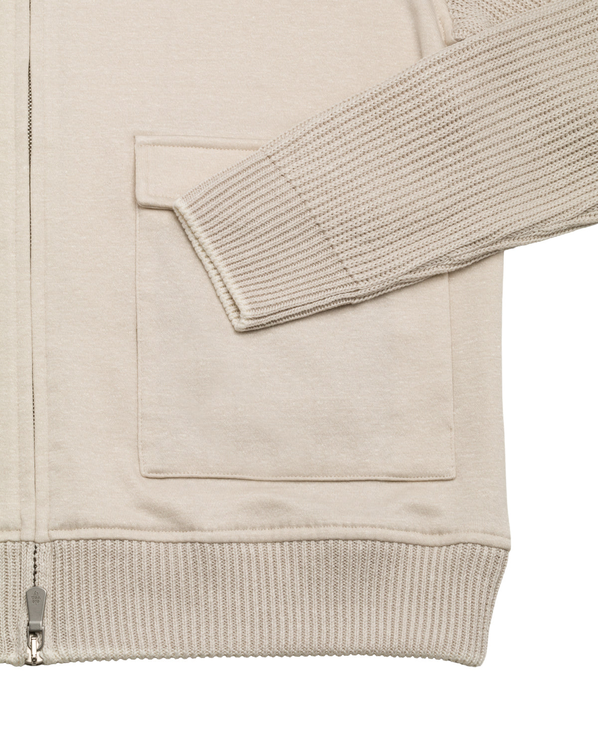 Baumwolle-Leinen Bomberjacke Slim Fit