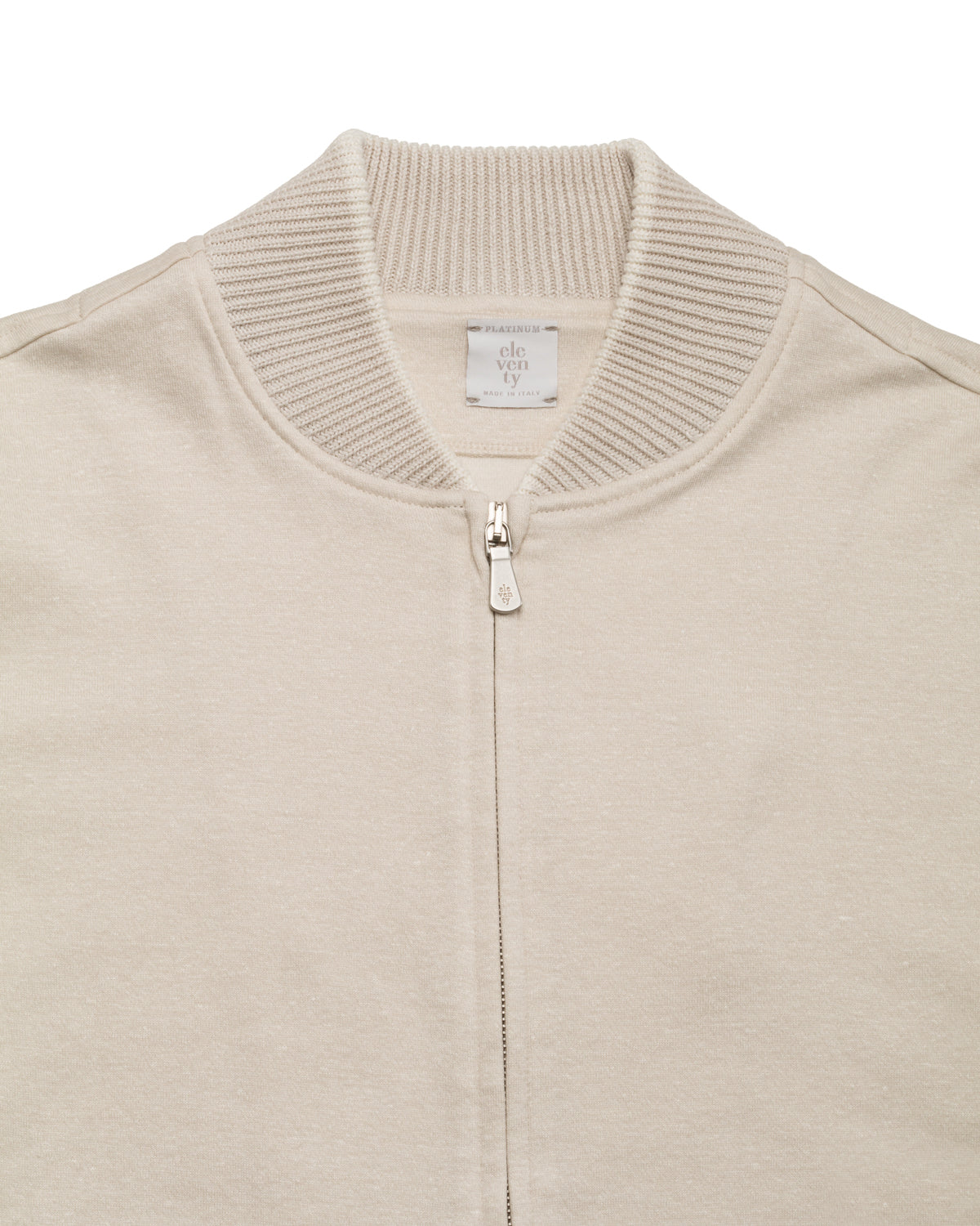 Baumwolle-Leinen Bomberjacke Slim Fit