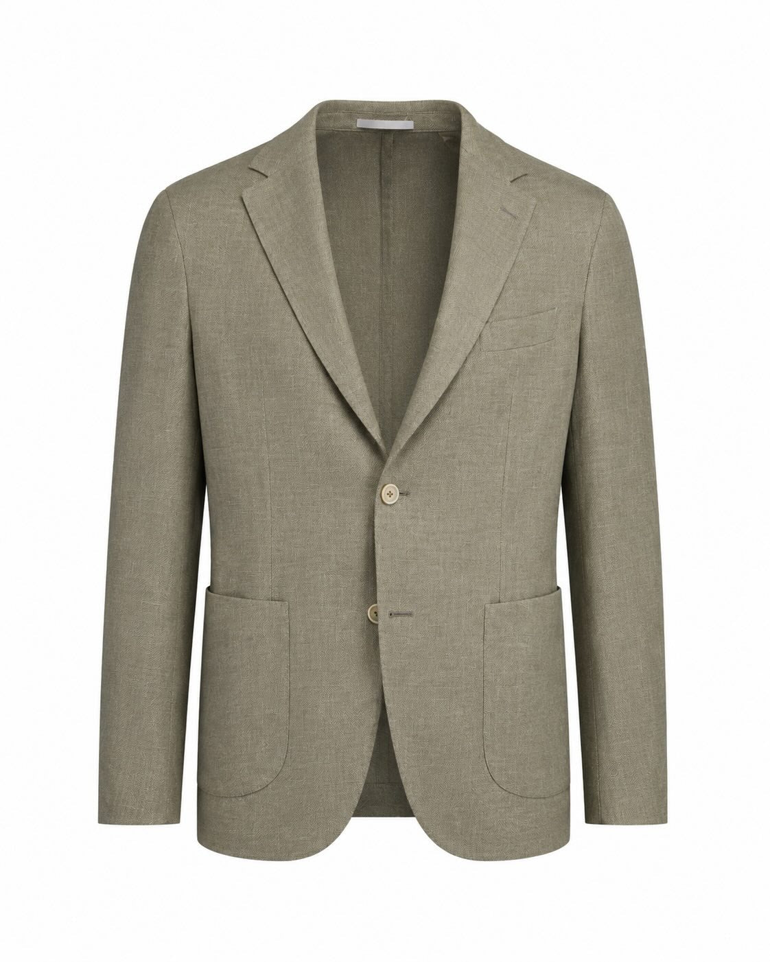 Leinen-Wolle-Seide Sakko Slim Fit